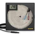 Dickson TH800 8 "(203mm) Nhiệt độ và độ ẩm ghi biểu đồ